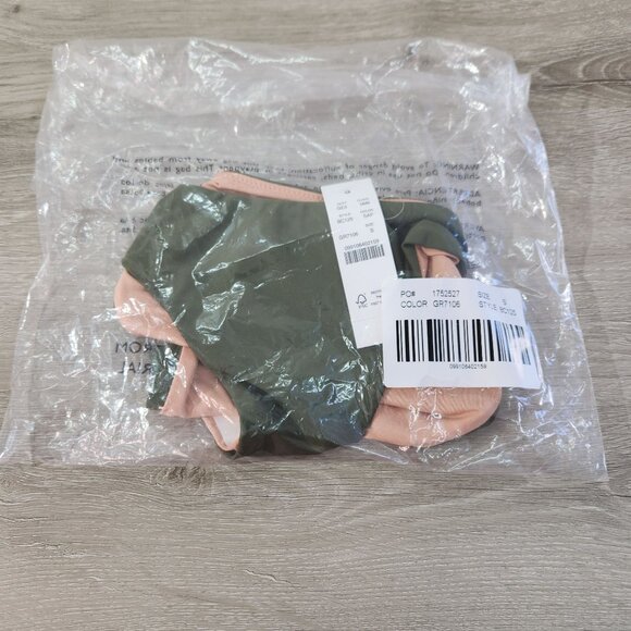 J. Crew Green Curved Waist Cheeky Bikini Bottom New With Tags Womens Size S - Picture 15 of 16